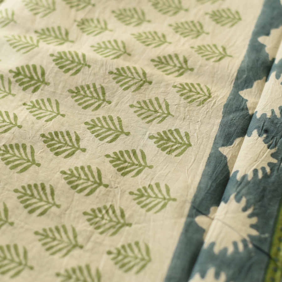 shop Bagru Block Printed Cotton Saree