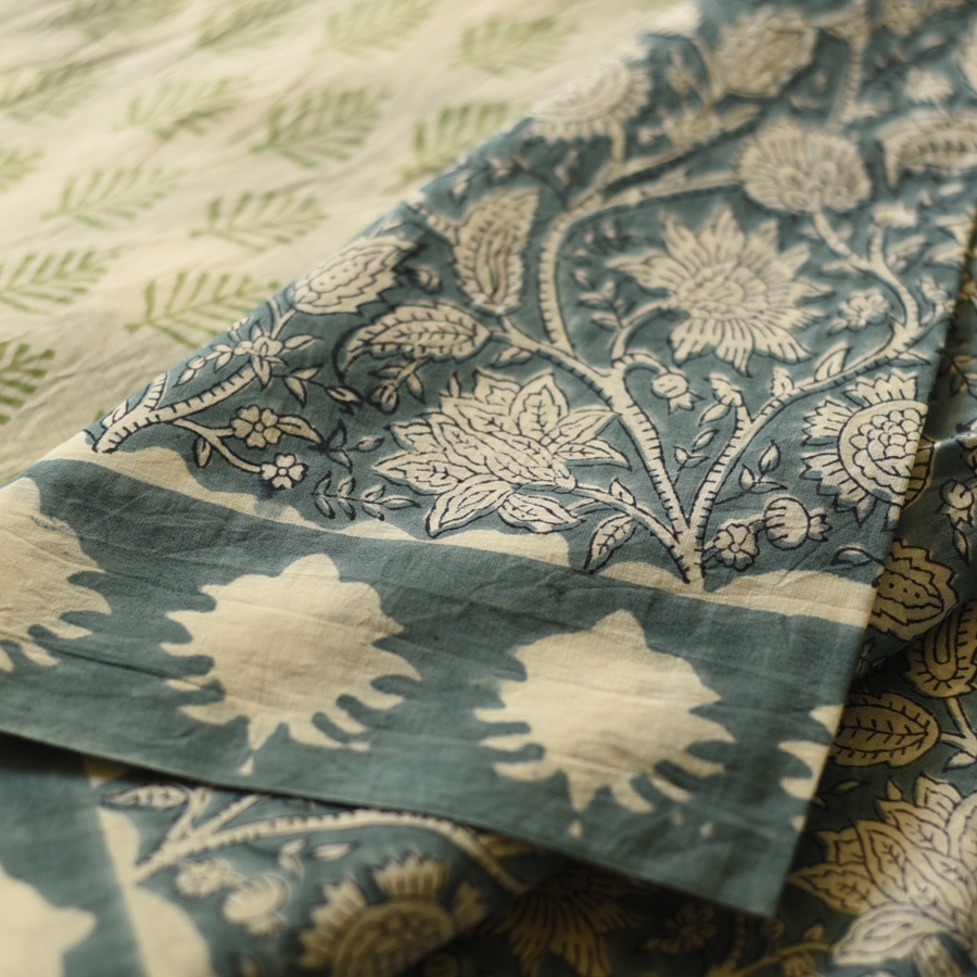 shop Bagru Block Printed Cotton Saree