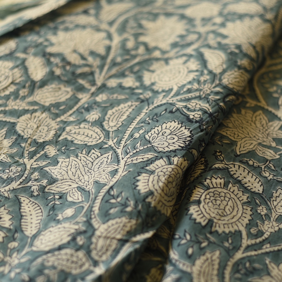 shop Bagru Block Printed Cotton Saree