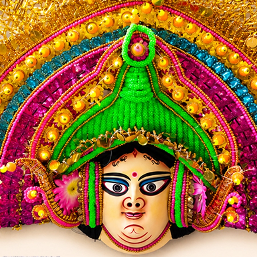 shop Handmade Paper Mache Chhau Mask - Sita