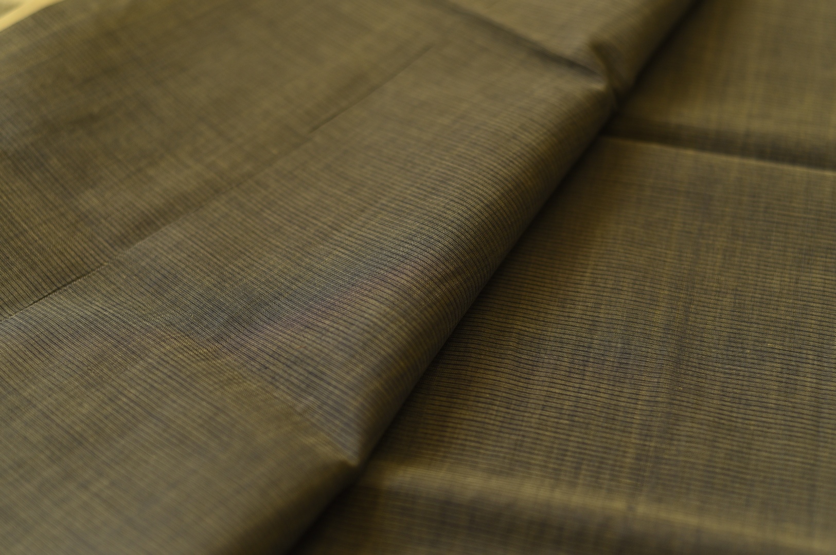 Handwoven cotton saree |  from Andhra Pradesh - Light Yellow