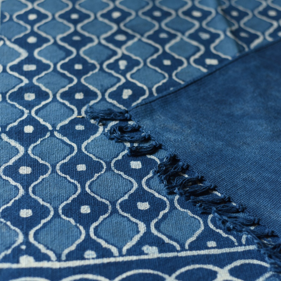 shop Indigo Natural Color Dhurrie