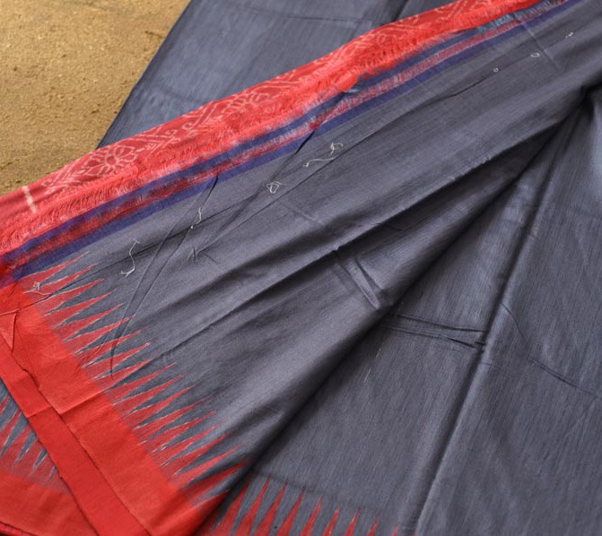 shop Handwoven Pure Tussar Eri Silk Saree