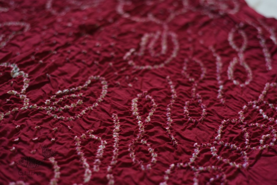 red and green cotton bandhni sarees