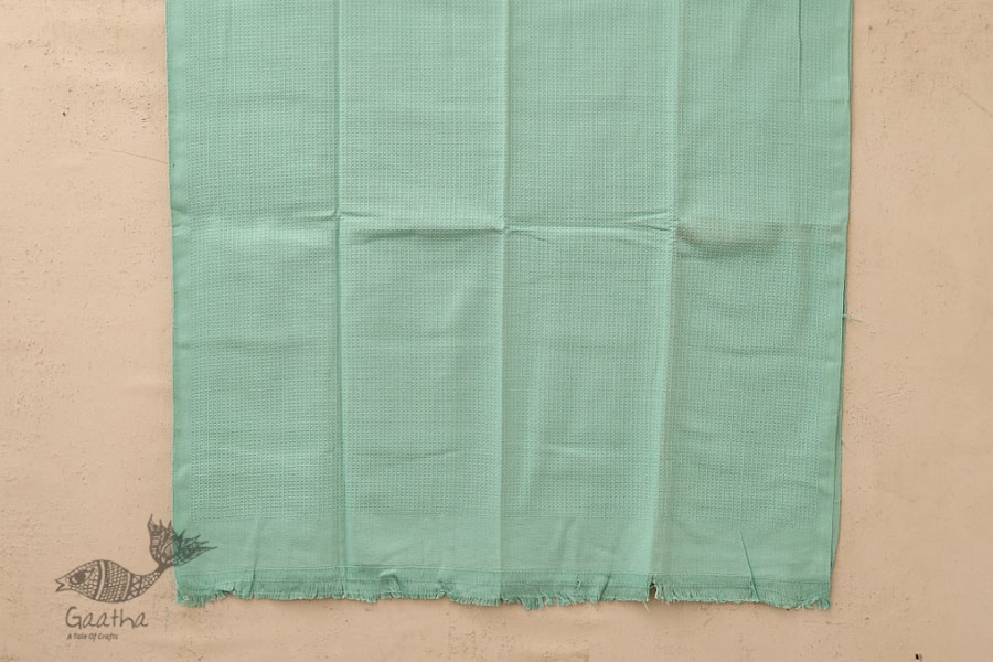 Swavalamban ◉ Handwoven ◉ Cotton Towel ◉ 6 { Sea Green }