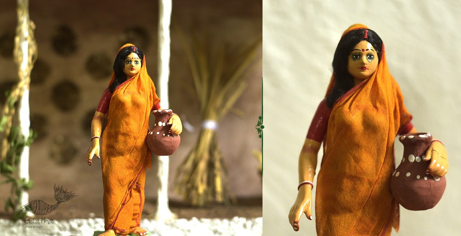 Handmade Clay Doll - 