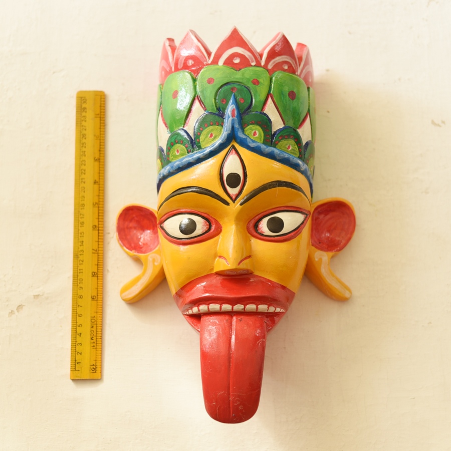 shop handmade wooden mask - Tribal God