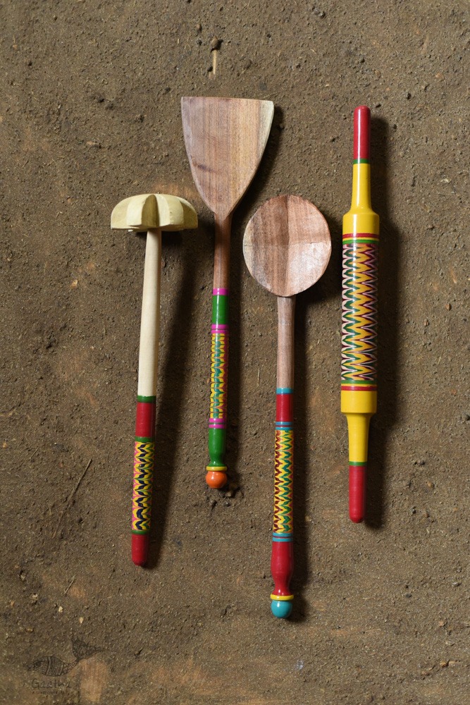 shop wooden Kutch Lacquer Ladles