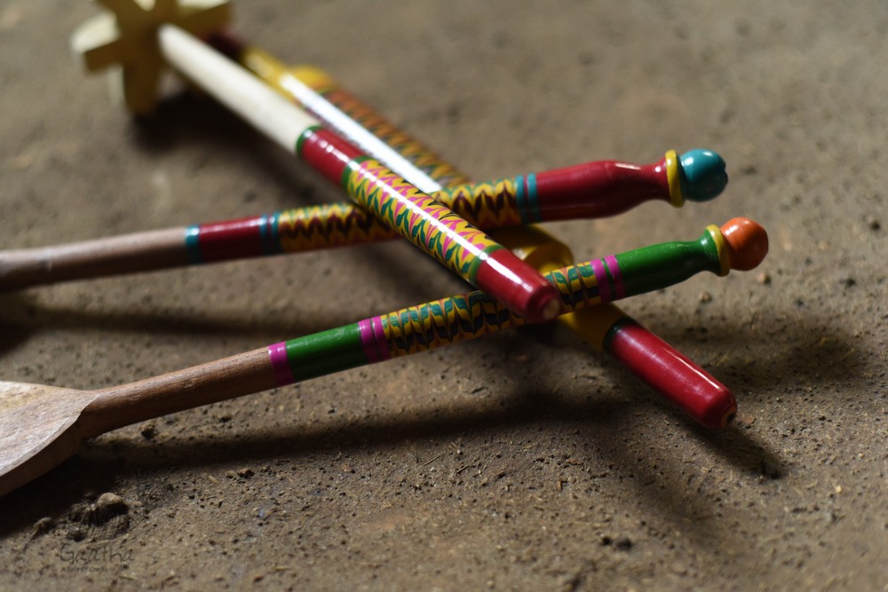 shop wooden Kutch Lacquer Ladles