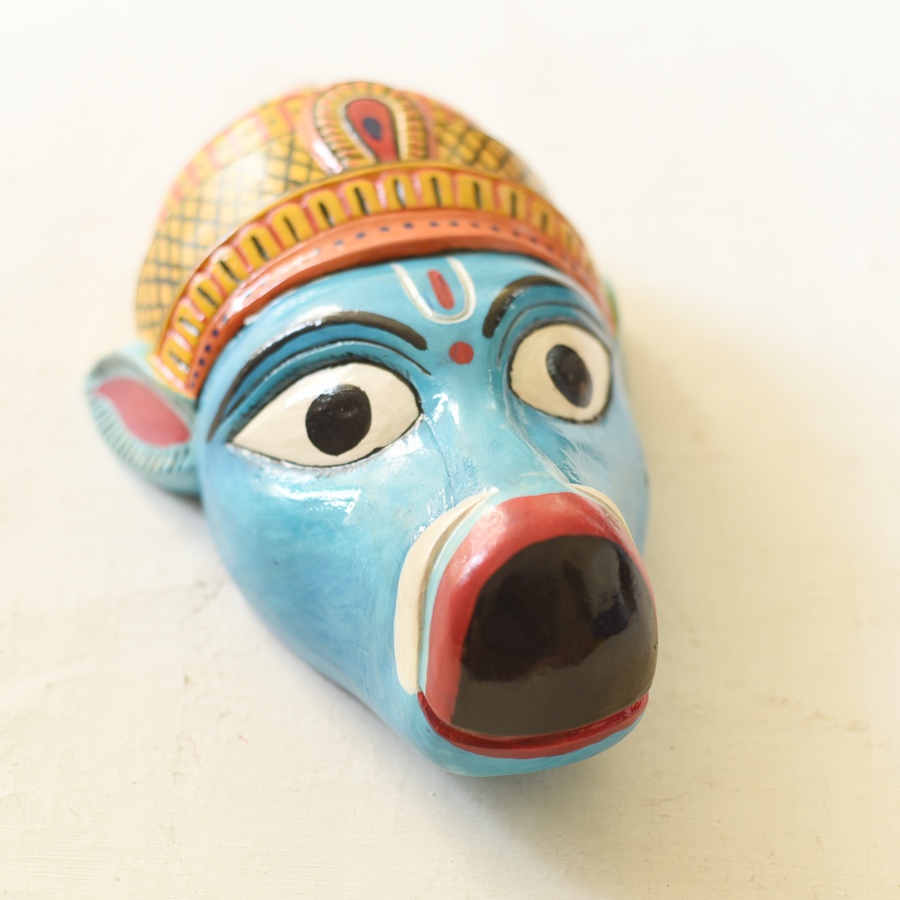 shop handmade wooden mask - Varaha Avatar
