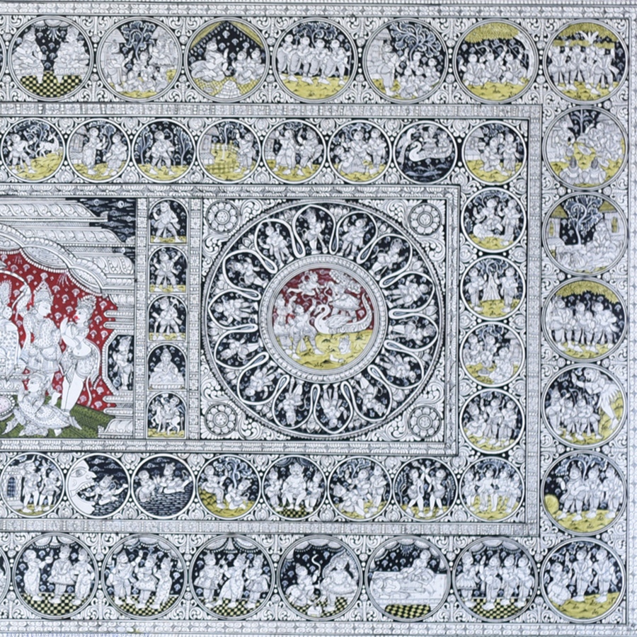 shop Traditional patachitra Painting ~ Ramayan Story Natural Colour