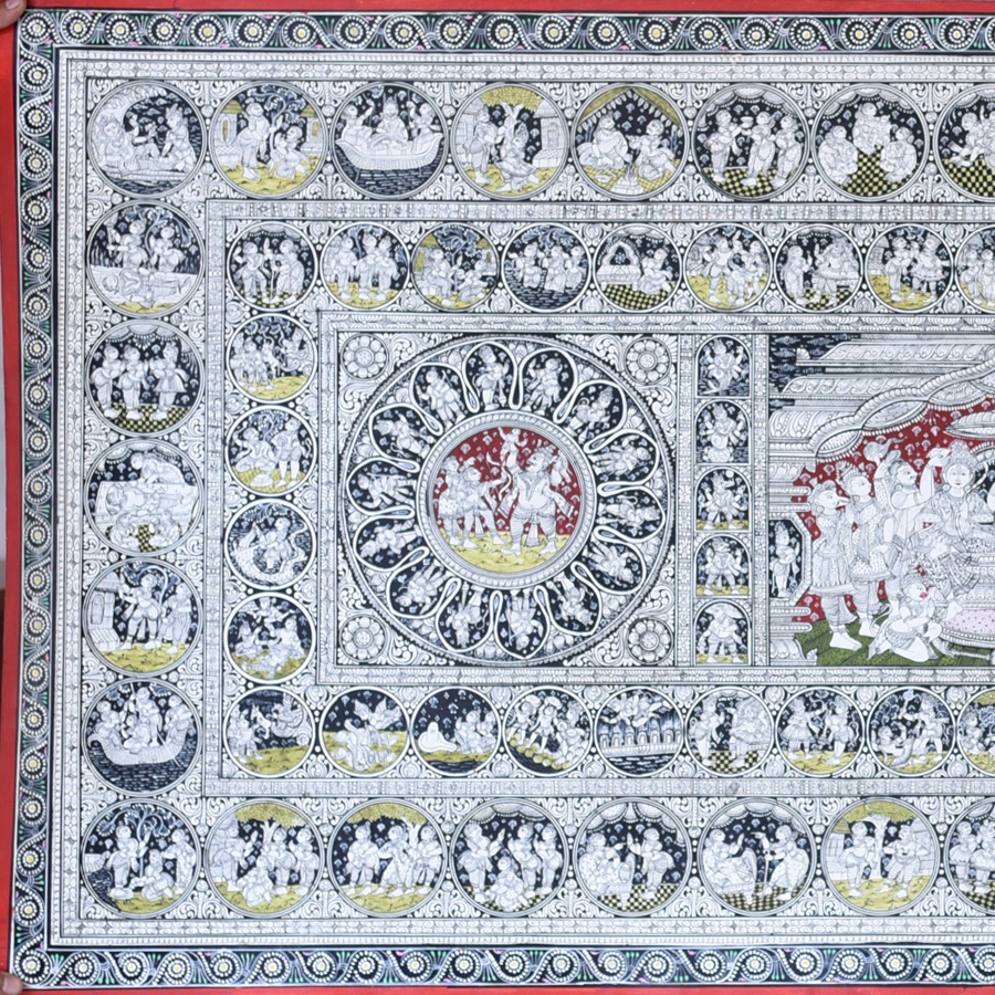 shop Traditional patachitra Painting ~ Ramayan Story Natural Colour