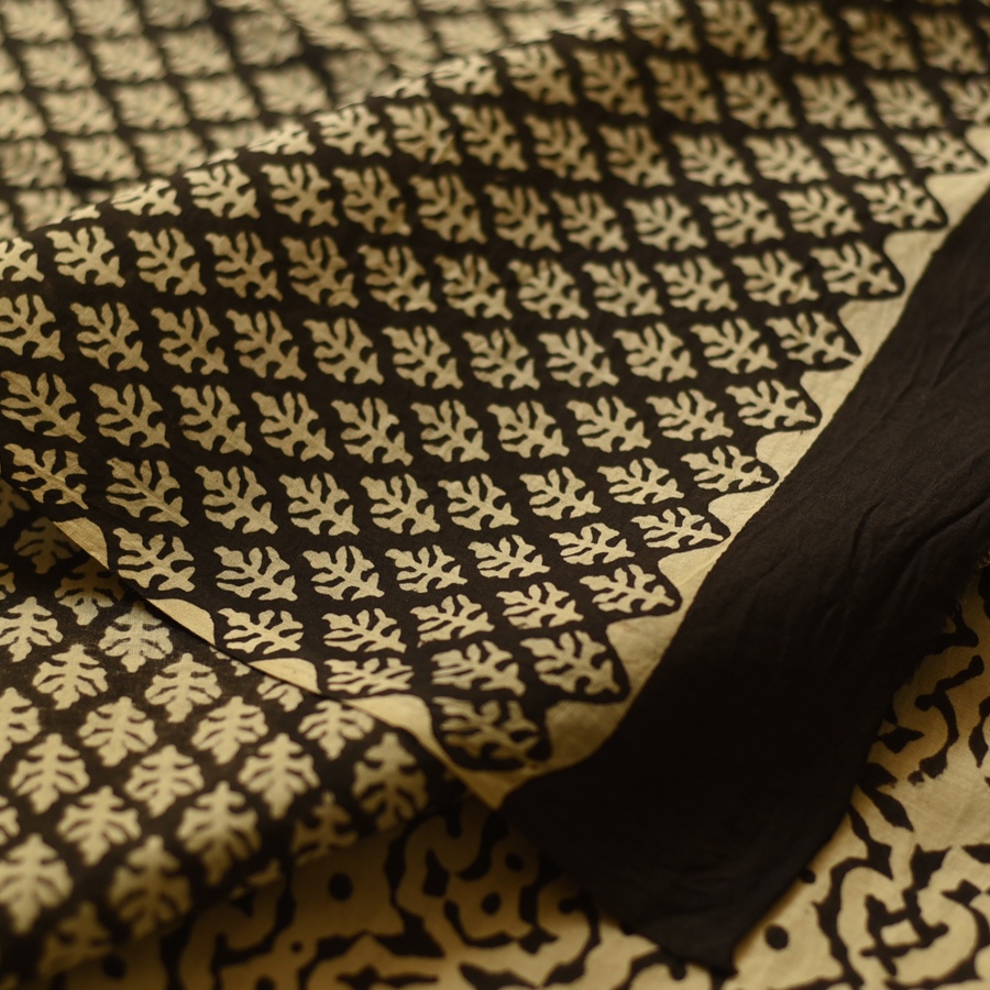 shop Bagru Block Printed Cotton Saree