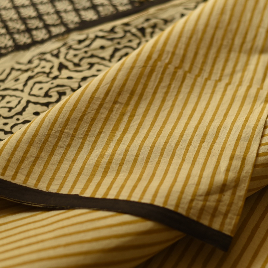 shop Bagru Block Printed Cotton Saree