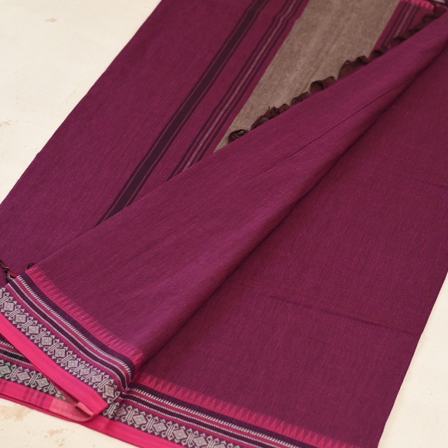 shop Begampuri Handloom Saree - Pure Cotton