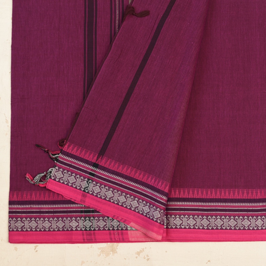 shop Begampuri Handloom Saree - Pure Cotton