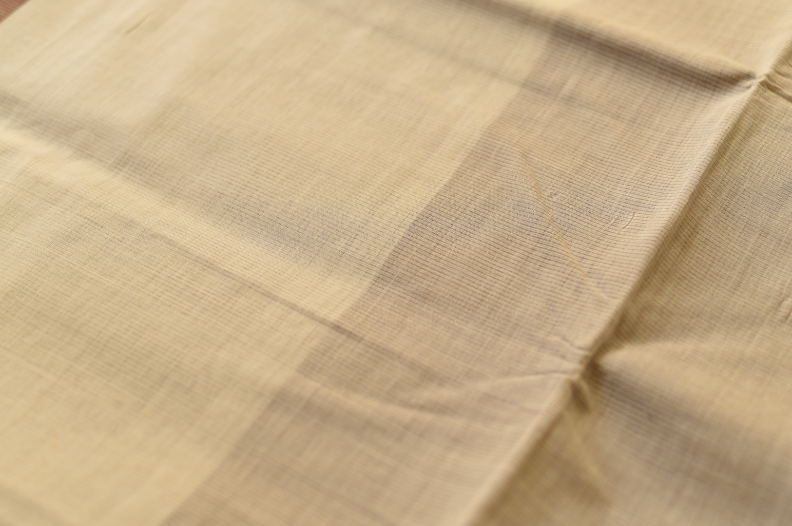Handwoven cotton saree |  from Andhra Pradesh - Off White
