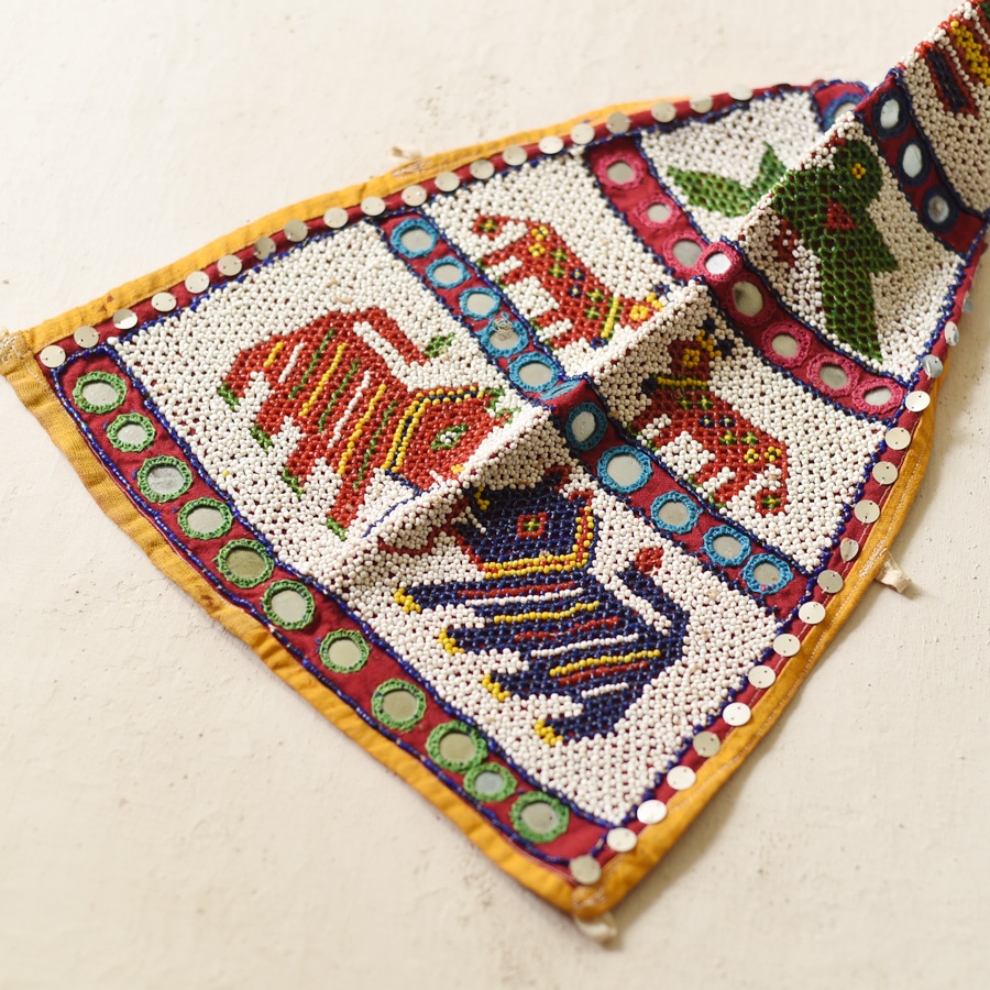 Bead Work ~ Antique Cow Horn Cover