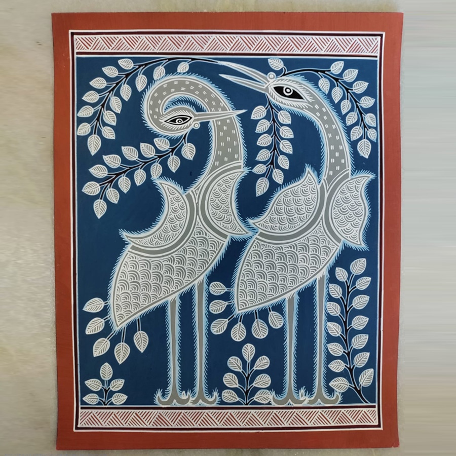 shop Mandana Art - Peacock & Peahen ( 11 x 14 inch)