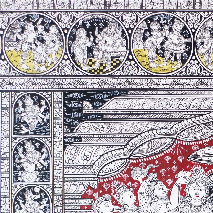 shop Traditional patachitra Painting ~ Ramayan Story Natural Colour