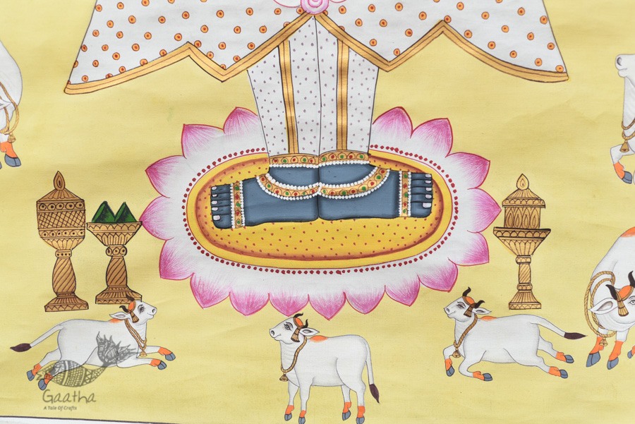 buy Traditional Pichwai Painting - Shrinathji & Cows