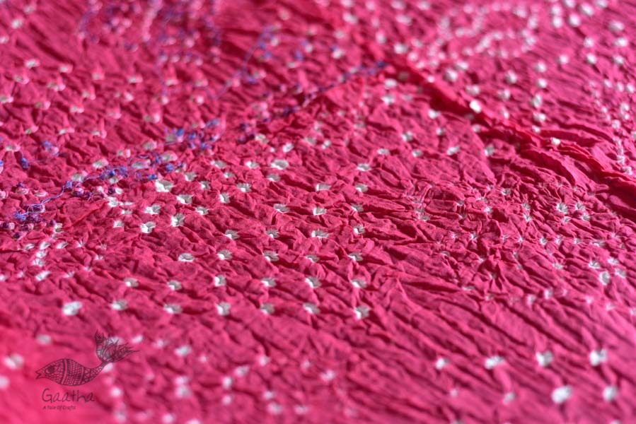 Faagun . फाल्गुन  ⁂ Cotton Bandhani Saree ⁂ 8