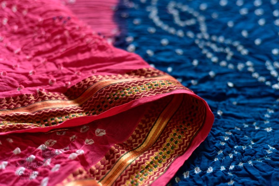 Faagun . फाल्गुन  ⁂ Cotton Bandhani Saree ⁂ 8