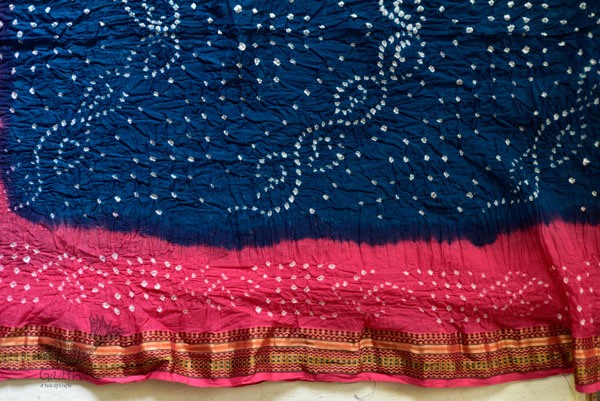 Faagun . फाल्गुन  ⁂ Cotton Bandhani Saree ⁂ 8