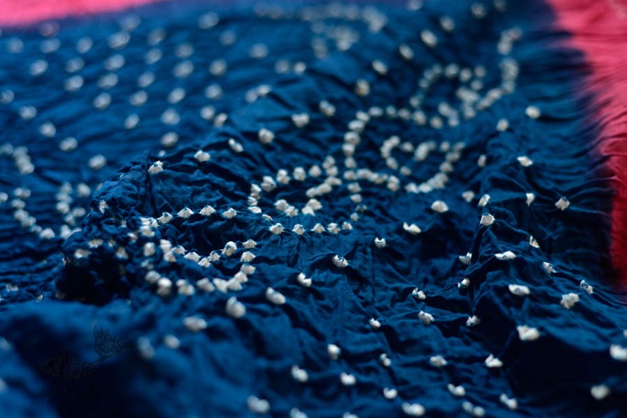 Faagun . फाल्गुन  ⁂ Cotton Bandhani Saree ⁂ 8