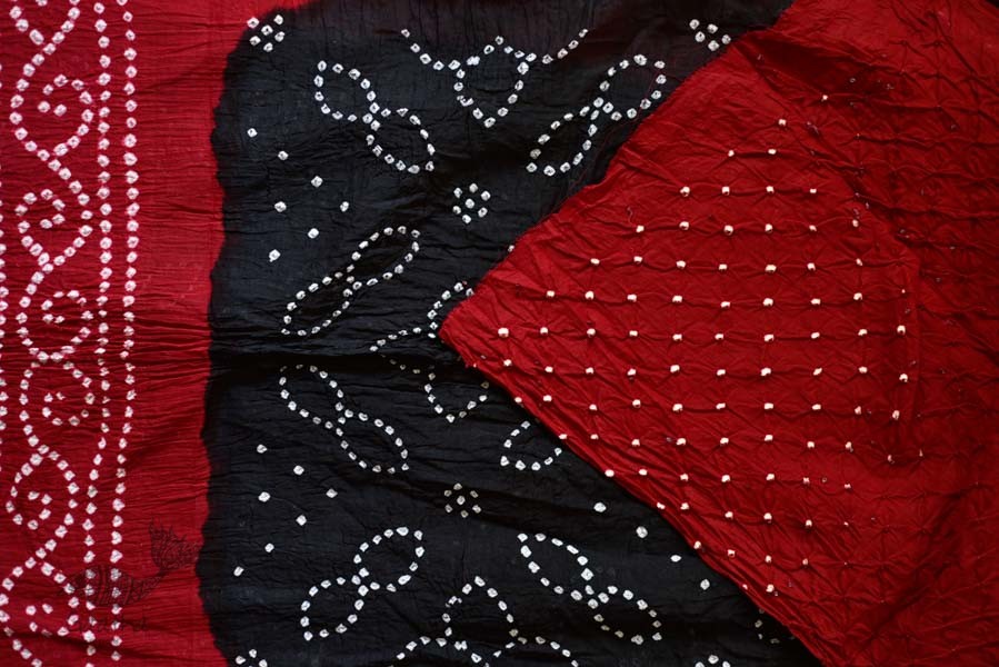 Faagun . फाल्गुन  ⁂ Cotton Bandhani Saree ⁂ 9