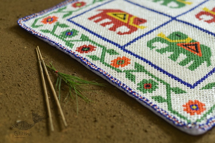 shop online Glass Bead Wall Hanging / Chakda hathi-motif