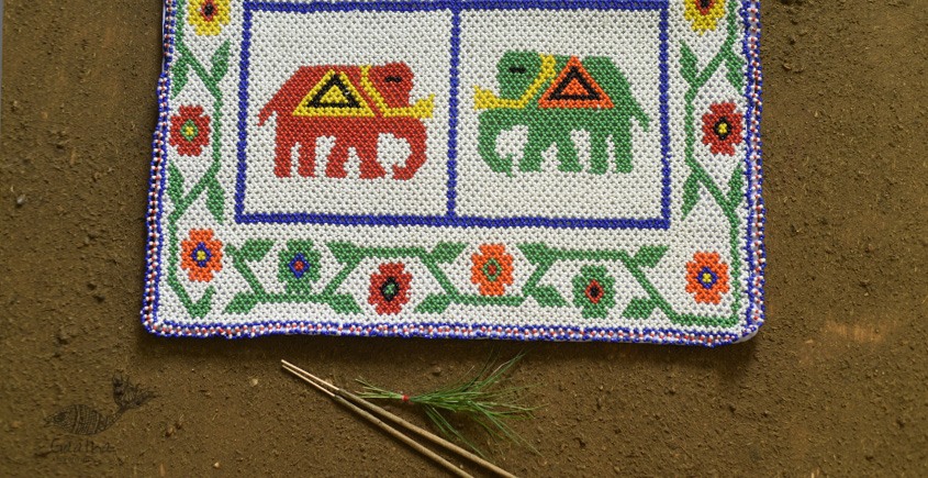shop online Glass Bead Wall Hanging / Chakda hathi-motif