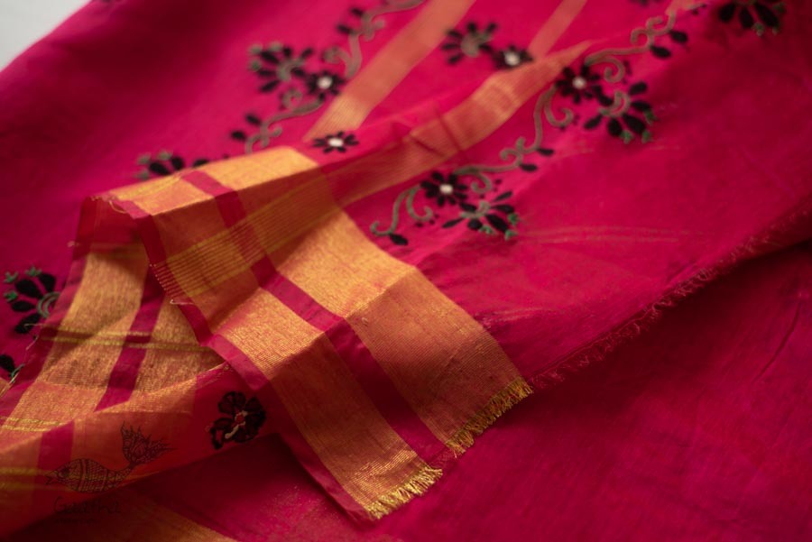 shop Hand Embroidered Silk Saree