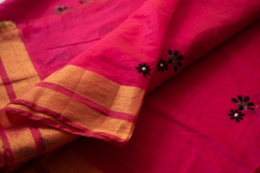 shop Hand Embroidered Silk Saree