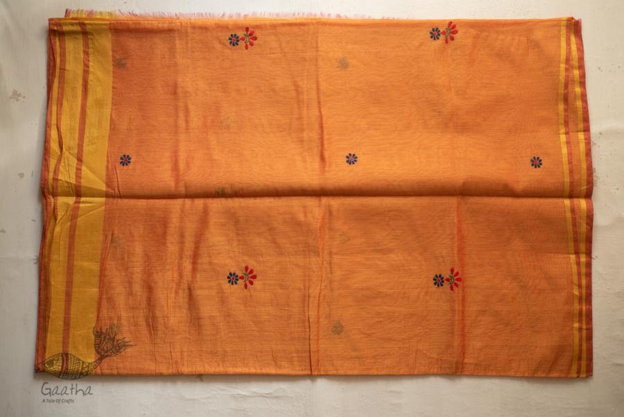 shop Hand Embroidered Silk Saree