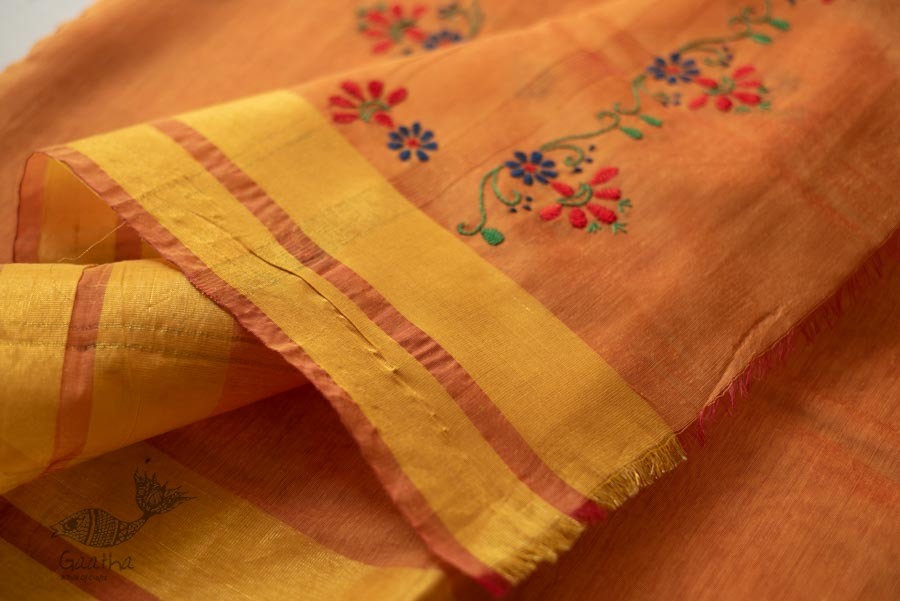 shop Hand Embroidered Silk Saree