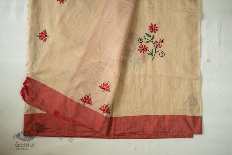 shop Hand Embroidered Silk Saree