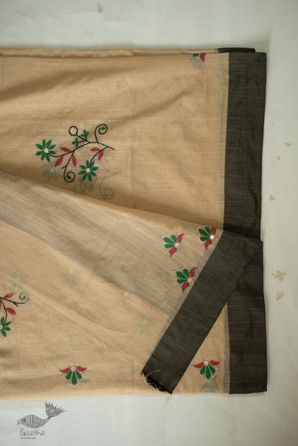 shop Hand Embroidered Silk Saree