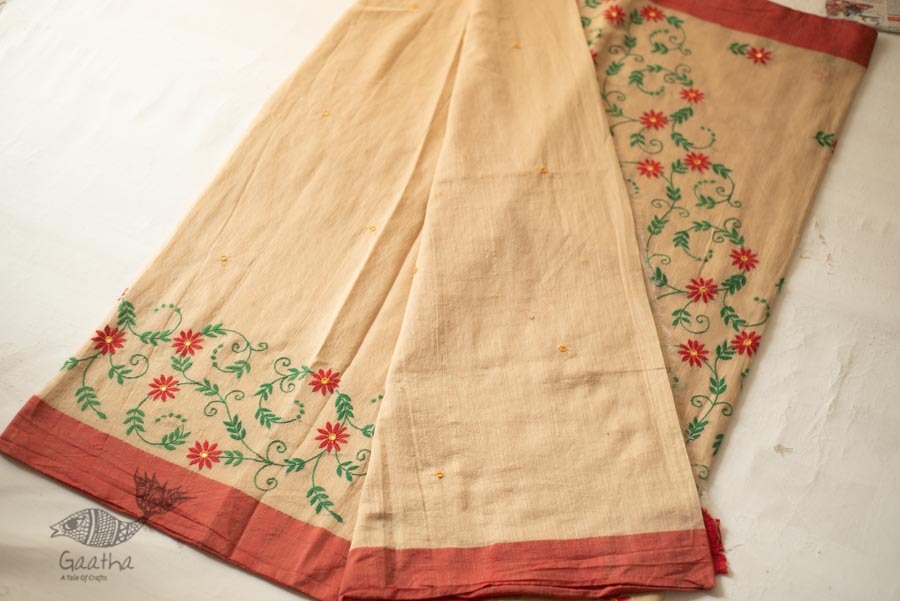 shop Hand Embroidered Silk Saree