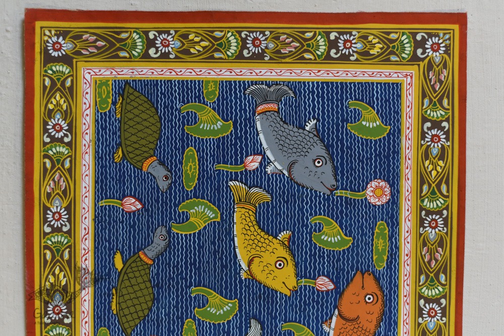 shop patachitra painting - A Pond