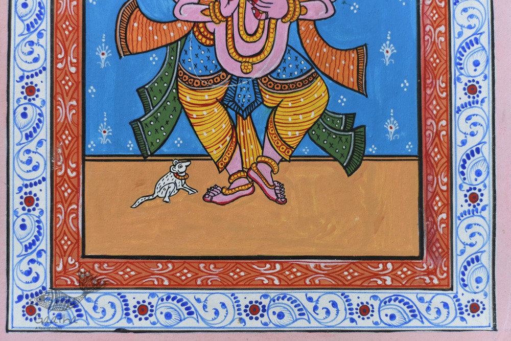 shop patachitra painting - Dancing Ganesha