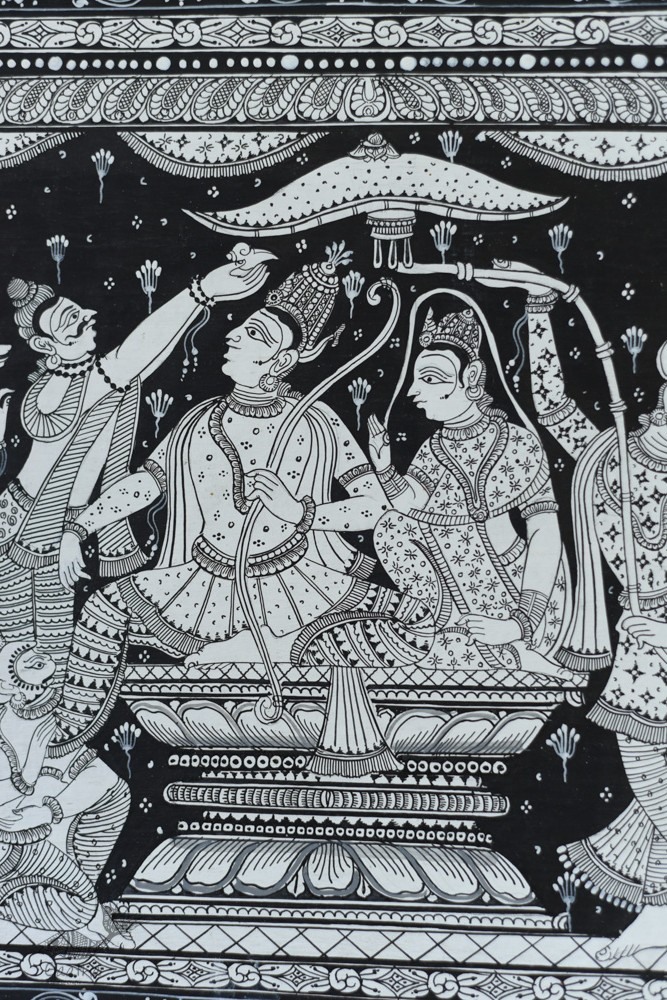 shop Traditional patachitra painting - Ram Darbar