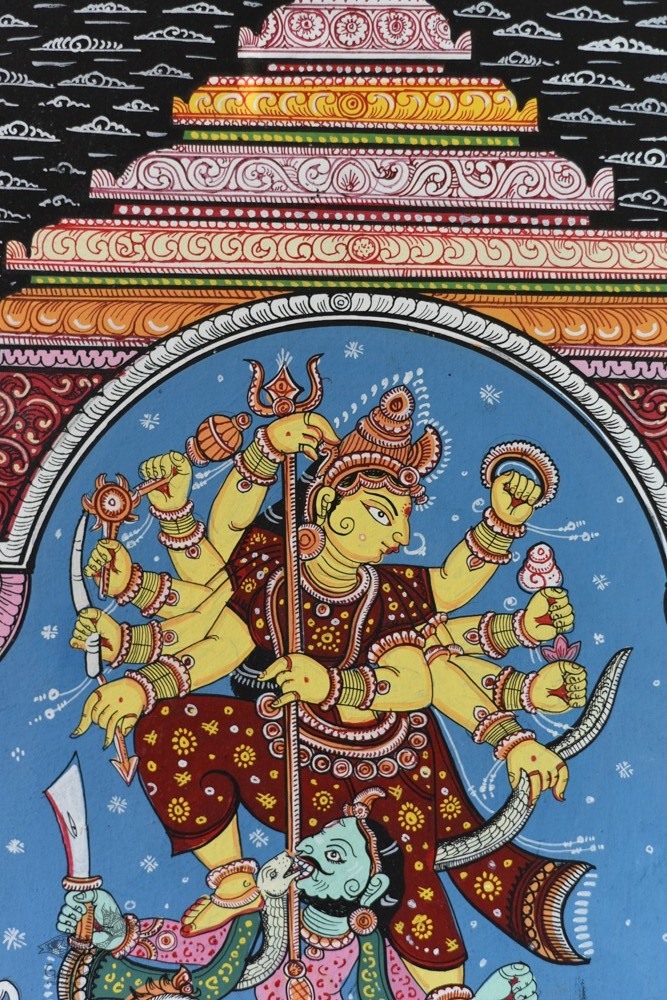 shop patachitra painting - mahishasura mardini