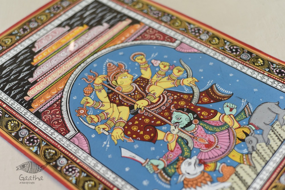 shop patachitra painting - mahishasura mardini