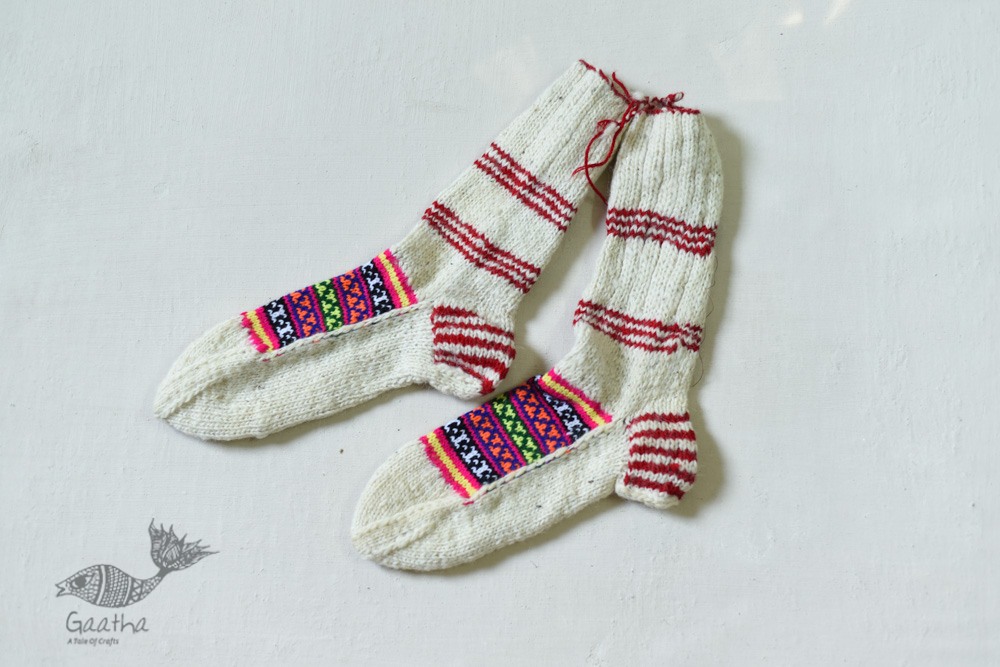 shop Pure Wool - Hand Knitted Unisex Socks