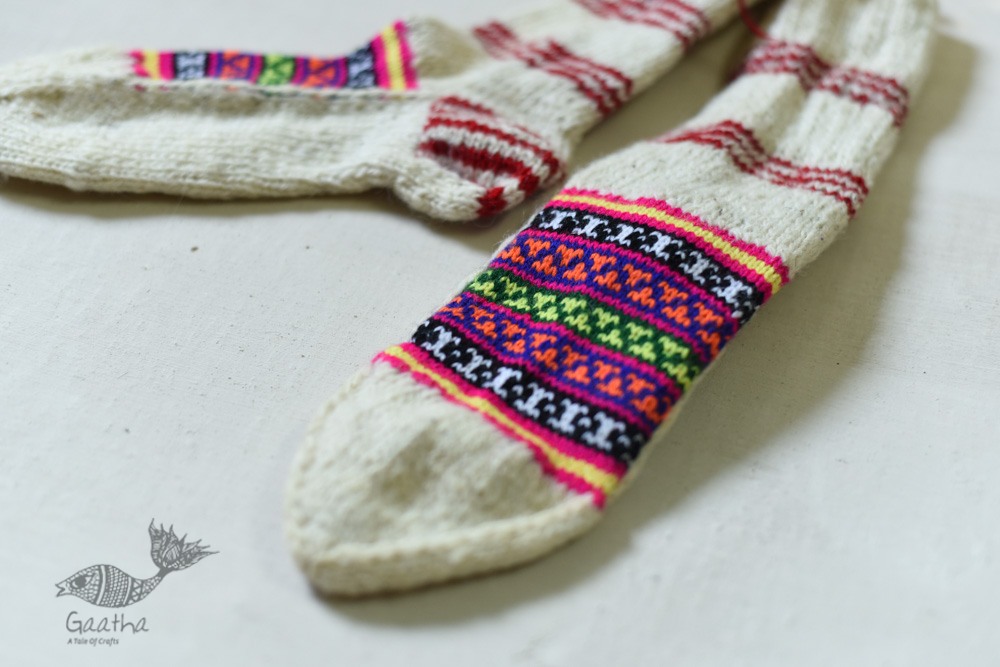 shop Pure Wool - Hand Knitted Unisex Socks