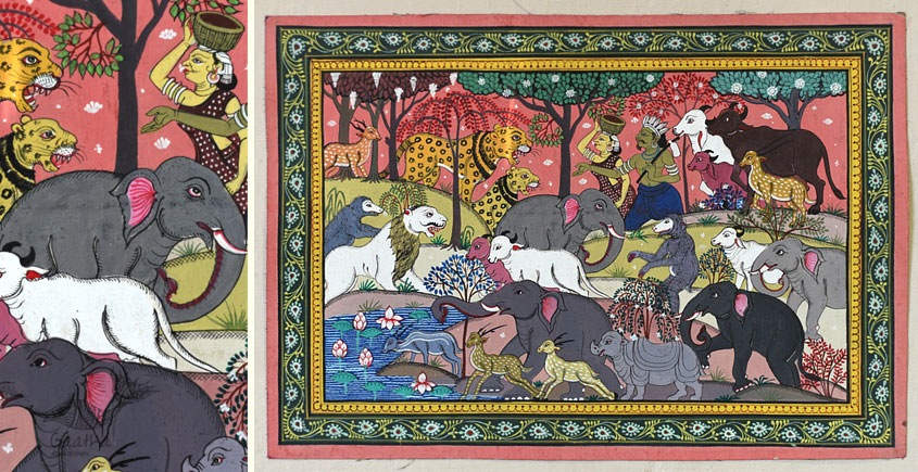 shop patachitra painting - Forest