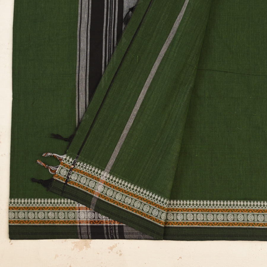 shop Begampuri Cotton Saree With Woven Border