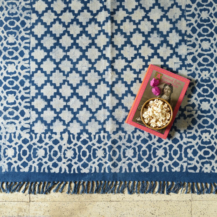 shop Indigo Natural Color Dhurrie