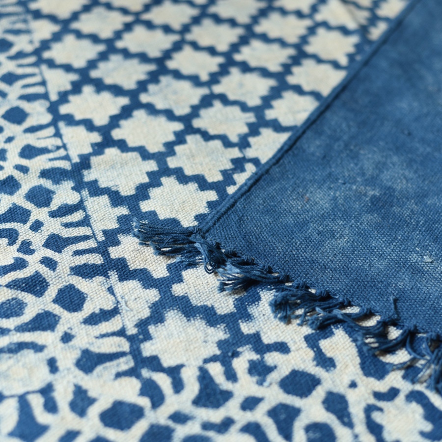 shop Indigo Natural Color Dhurrie